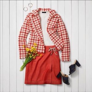 Ann Taylor Gingham Motot Jacket